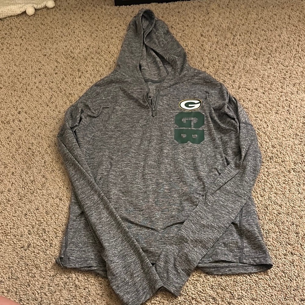 Hooded Zip Up Green Bay Packer Pullover